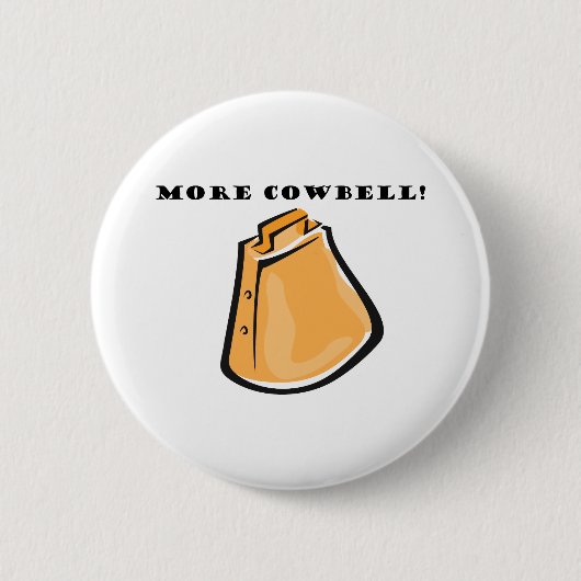 KRW lustig mehr Cowbell! Button (Vorderseite)