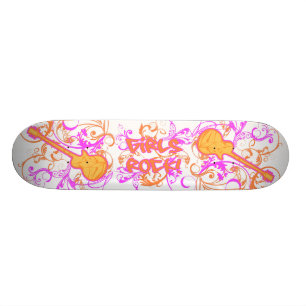 KRW-Mädchen-Rock-Gitarren-Schmutz Skateboard