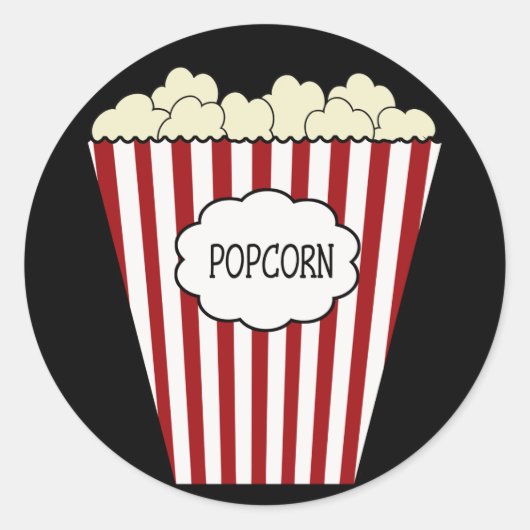 KRW Movie Theater Popcorn Aufkleber (Vorderseite)