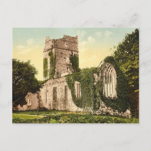 KRW Muckross Abbey Kilarney Irland Vintag Postcar Postkarte (Vorderseite)