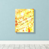 KRW Music Touchs Gefühle Parchment Leinwand Kunst (Insitu (Holzboden))