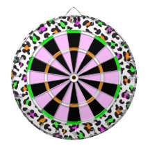 KRW-Neonleopard-DruckGirly Dartboard