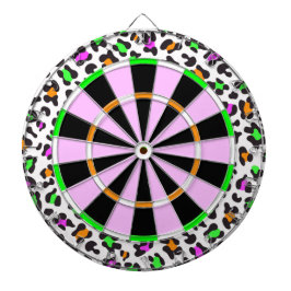 KRW-Neonleopard-DruckGirly Dartboard Dartscheibe