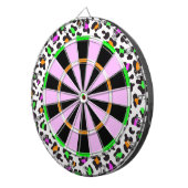 KRW-Neonleopard-DruckGirly Dartboard Dartscheibe (Vorderseite rechts)