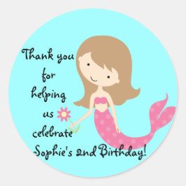 KRW Niedlich rosa Mermaid Custom Sticker