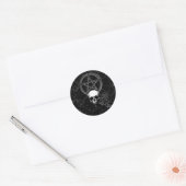 KRW Pagan Grunge Skull Runder Aufkleber (Umschlag)