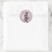 KRW Pink Bubble Fairy Runder Aufkleber (Tasche)