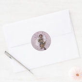 KRW Pink Bubble Fairy Runder Aufkleber (Umschlag)