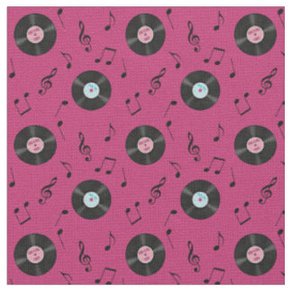 KRW Pink Retro Records Musikstoff Stoff