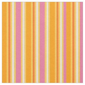 KRW-Pink-und -orangen-Streifen-Gewebe Stoff