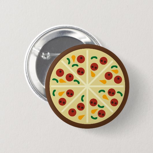 KRW-Pizza-Party-Knopf Button (Vorne & Hinten)