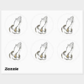 KRW Praying Hands 3 Zoll Aufkleber (Blatt)