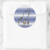 KRW Praying Hands 3 Zoll Blue Stickers (Tasche)