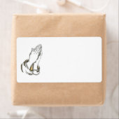 KRW Praying Hands Leere Shipping Labels (Insitu)