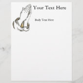 KRW Praying Hands Vorlage für große Flyer (Vorne)