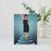 KRW Putting auf Ritz Deko Flapper Postkarte (Stehend Vorderseite)