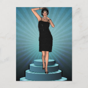 KRW Putting auf Ritz Deko Flapper Postkarte