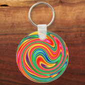 KRW Rainbow Swirl Schlüsselanhänger (Vorderseite)