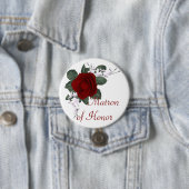KRW-Rosen-Matrone des Ehrenhochzeits-Buttons Button (Beispiel)