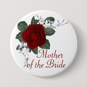 KRW-Rosen-Mutter des Braut-Hochzeits-Buttons Button
