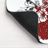 KRW-roter BlumenSchmutz Mousepad (Ecke)