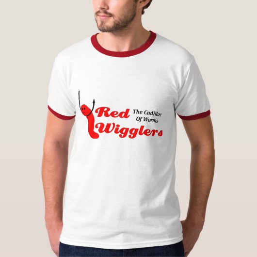KRW rotes Wigglers Cadillac der Würmer T-Shirt (Vorderseite)