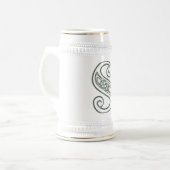 KRW - S - Celtic Mit Monogramm Stein Bierglas (Vorderseite Links)