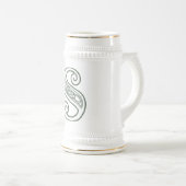 KRW - S - Celtic Mit Monogramm Stein Bierglas (VorderseiteRechts)