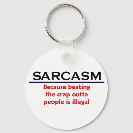 KRW Sarcasm Funny Joke Schlüsselanhänger (Vorderseite)