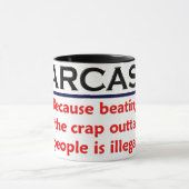 KRW-Sarkasmus-lustiger Witz Tasse (Zentrum)