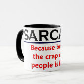 KRW-Sarkasmus-lustiger Witz Tasse (Vorderseite Links)