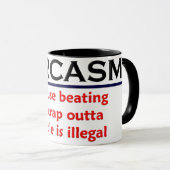 KRW-Sarkasmus-lustiger Witz Tasse (VorderseiteRechts)