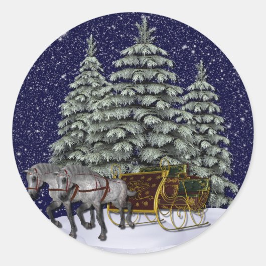 KRW Sleigh Ride Holiday Stickers - Siegel (Vorderseite)
