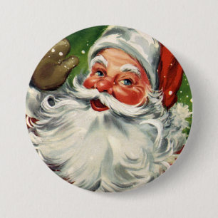 KRW Spaß Vintage Weihnachtsmann Button