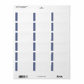 KRW Star des David Blank Address Label Adressaufkleber (Vorne)