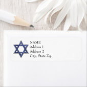 KRW Star von David Custom Return Address Label (Insitu)