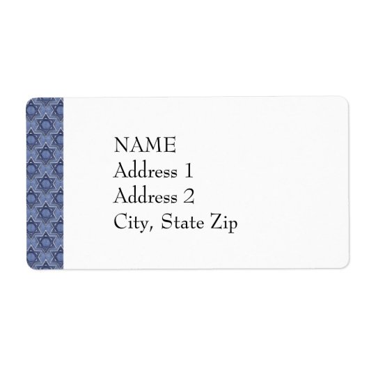 KRW Star von David Custom Shipping Label (Vorne)
