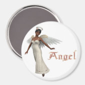 KRW Sweet Angel - Afroamerikaner Magnet (Vorderseite/Rückseite)