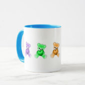 KRW-Teddybär-Regenbogen Tasse (Vorderseite Links)