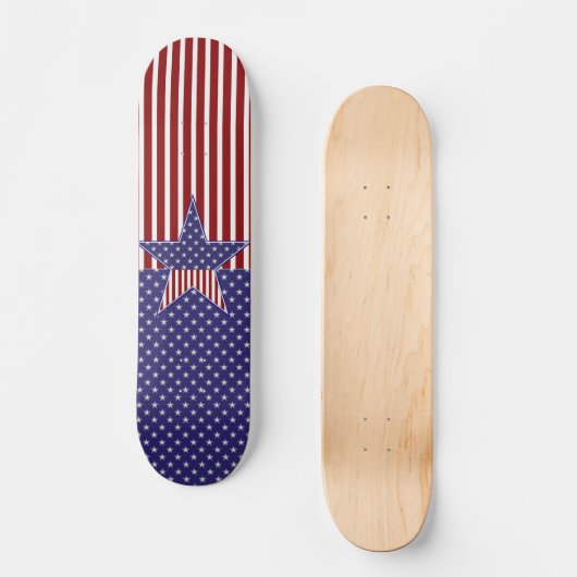 KRW US Flagge Skateboard (Vorderseite)