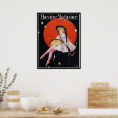 KRW Vintag 1921 Theater Magazine Cover Print Poster (Küche)