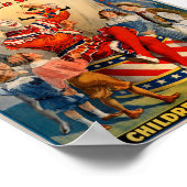 KRW Vintag Circus Clown Poster (Ecke)