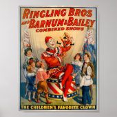 KRW Vintag Circus Clown Poster (Vorne)
