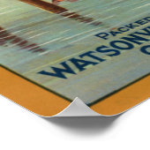 KRW Vintag Diving Girl Apple Fruchtkasten-Label Poster (Ecke)