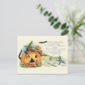 KRW Vintag Halloween Postkarte (Stehend Vorderseite)