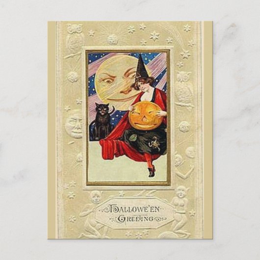 KRW Vintag Halloween Postkarte (Vorderseite)