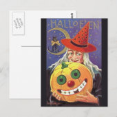 KRW Vintag Halloween Postkarte (Vorne/Hinten)