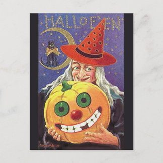 KRW Vintag Halloween Postkarte