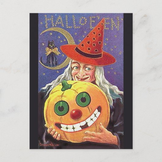 KRW Vintag Halloween Postkarte (Vorderseite)