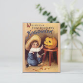 KRW Vintag Halloween Postkarte (Stehend Vorderseite)